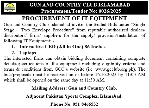 Add for IT Equipment